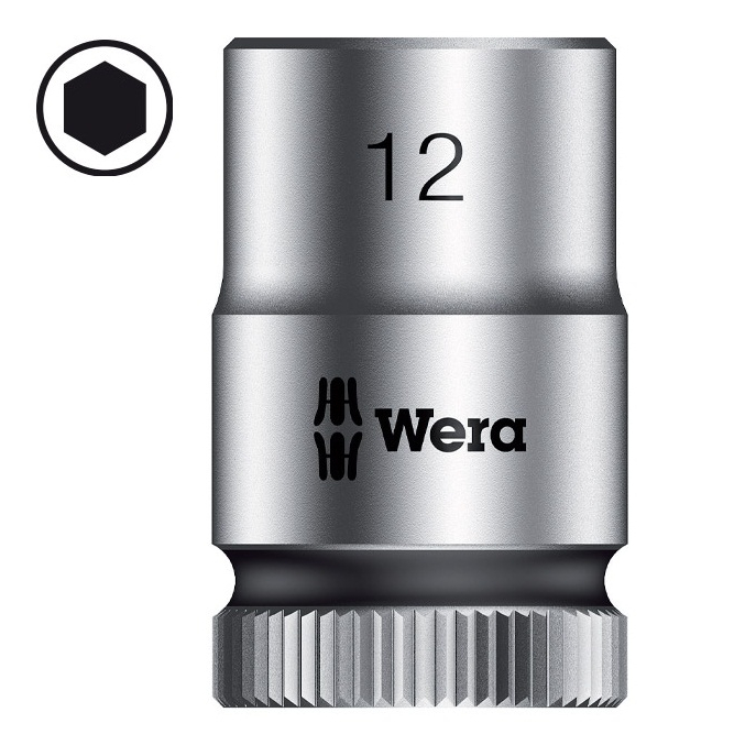 瘋狂買 Wera 維拉 8790HMC 四分4分套筒系列 單顆裝 帶球鎖 尾部滾花 高品質鉻釩鋼 亞光鍍鉻 多尺寸 特價
