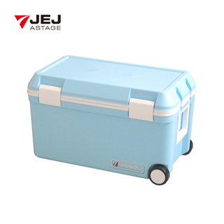 【日本JEJ】日本製手拉式滾輪多功能保冷冰桶-45L (釣魚/露營/戶外休閒)