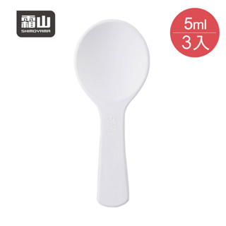 【日本霜山】防潮防結塊珪藻土量匙(附刻度)-白-5ml-3入