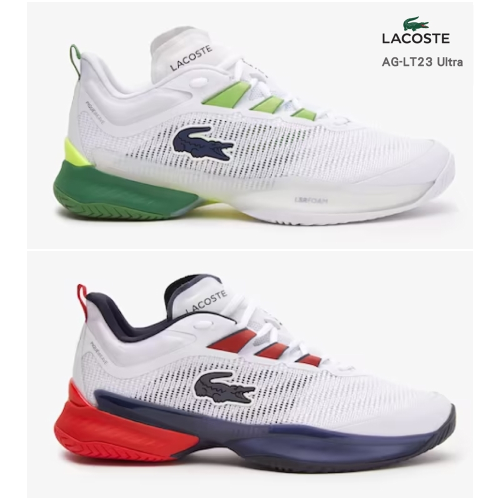 【威盛國際】「免運費」LACOSTE 鱷魚 AG-LT23 Ultra 男款 網球鞋 休閒鞋/運動鞋 高階專業型 法國