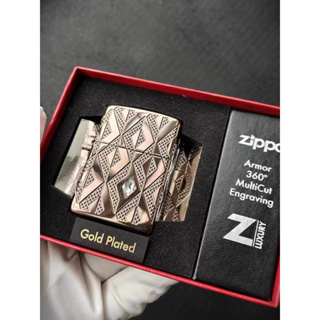 免運 全新原廠zippo打火機 美版大盒 玫瑰金盔甲薔薇水晶 360度環繞深雕刻 數量有限