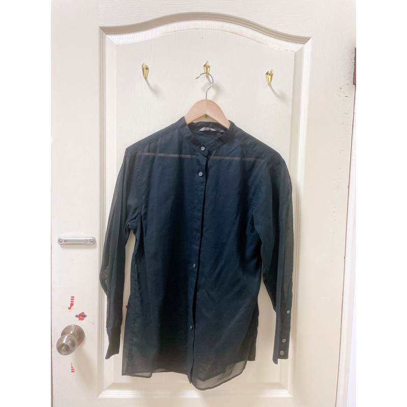 近全新 uniqlo 透膚襯衫 s