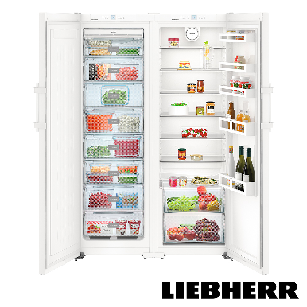 Liebherr 642公升 獨立式 冷凍/冷藏 雙門對開冰箱 SBS7242（白色）