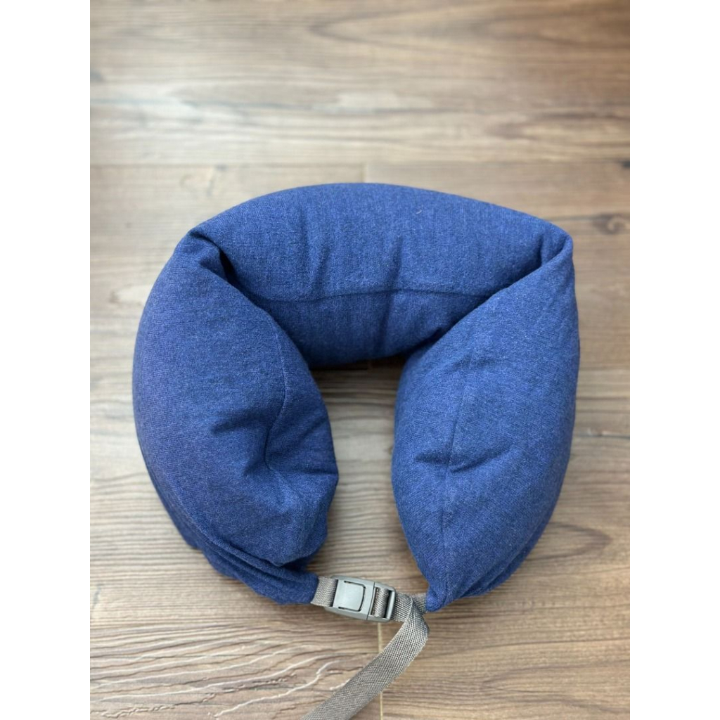 無印良品 微粒貼身靠枕 中細型/深藍 約13.5x59cm
