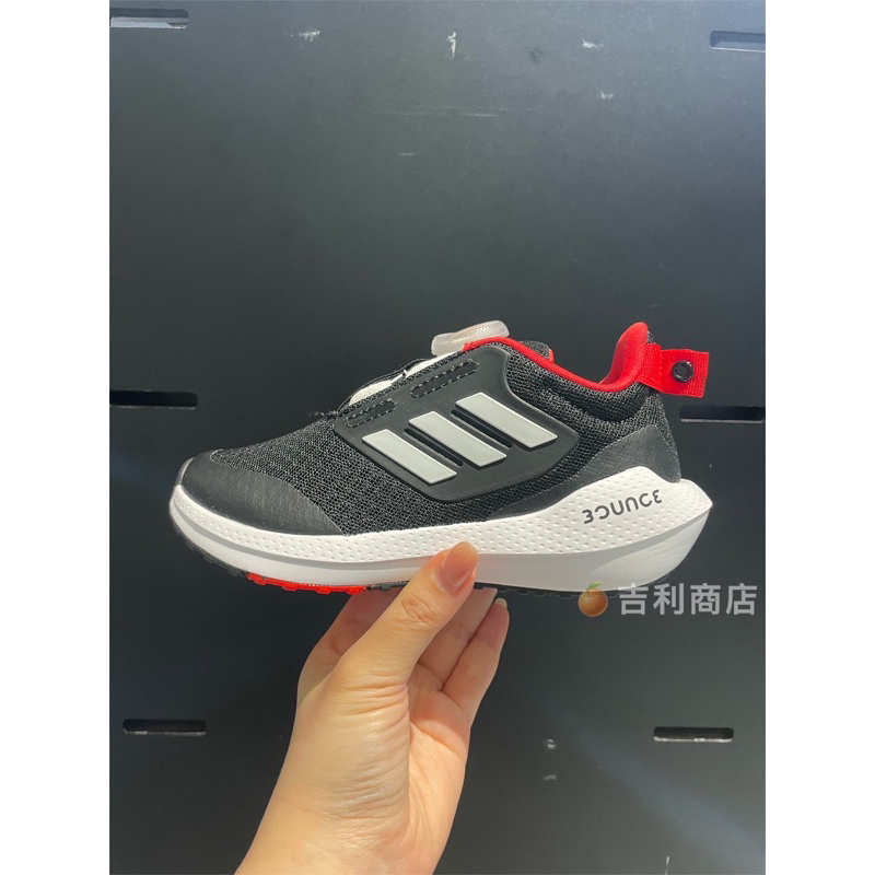 【🍊吉利商店】Adidas EQ21 RUN BOA 2.0 轉盤 慢跑 休閒 童鞋 黑紅GZ4519