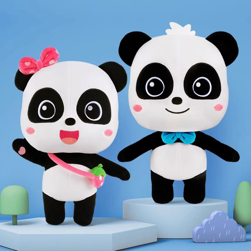 (台灣現貨）正版 寶寶巴士 babybus 奇奇妙妙熊貓玩偶 30cm娃娃