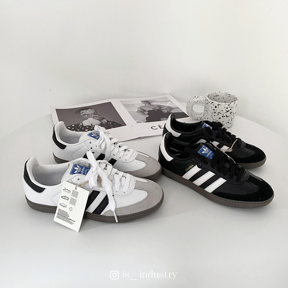 IS_ Adidas Originals Samba OG 黑白灰 黑白 麂皮 德訓鞋 B75807 B75806