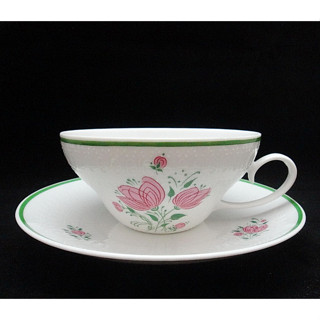 【拾年之路】 德國製Rosenthal Romanze羅曼史Bjorn Wiinblad比昂大師咖啡杯+盤(寬口杯)