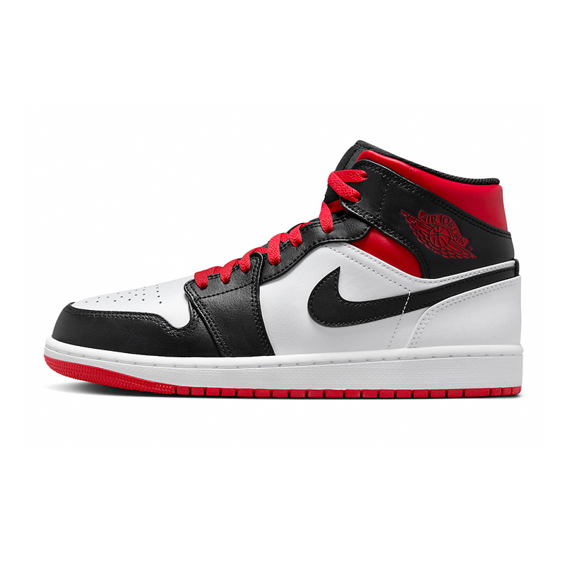 Air Jordan 1 Mid Gym Red/ Black Toe 黑紅白 黑腳趾  男鞋 DQ8426-106