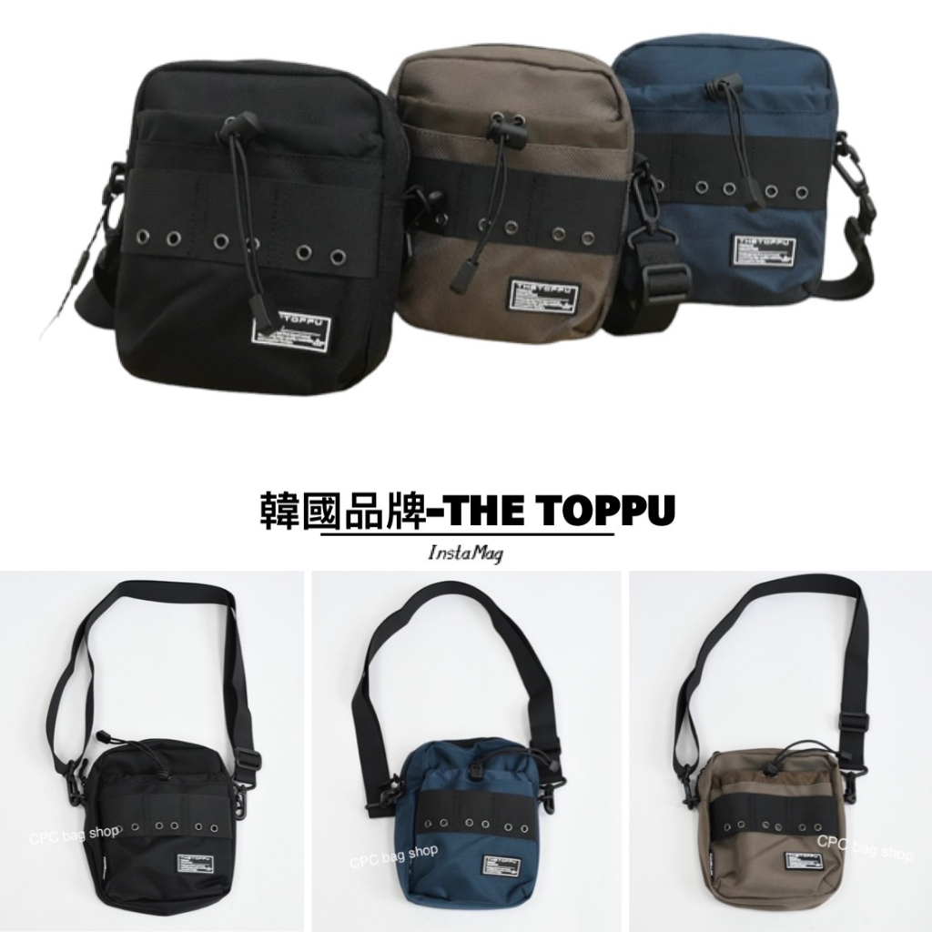 韓國品牌 THE TOPPU 潮流側背小包 側背包 斜背包 男生包包 男用包 小包 尼龍側背包（現貨-快速出貨）