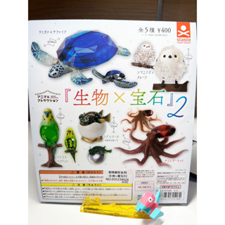 馨好物現貨 正版公司貨 stasto 動物愛好系列 生物X寶石 P2 海龜 轉蛋 扭蛋 盒玩 景品 模型 公仔 日本轉蛋