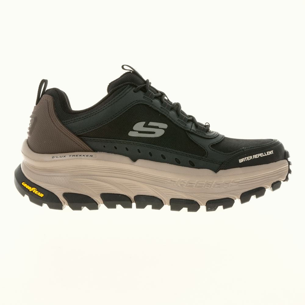 SKECHERS D'LUX TREKKER 戶外慢跑 登山鞋 防潑水 男版 237565BKNT【X-YI】