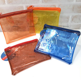 迪士尼 PVC 透明烙印圖案 零錢包 維尼 跳跳虎 胡迪 巴斯 萬用包 收納包 小包 化妝包 大創 ALL.MY GOD