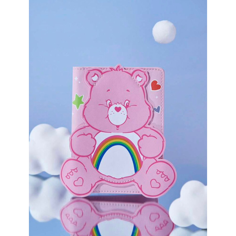 現貨Care Bears 彩虹熊🐻小粉色 出國旅行 PVC護照套 防丟旅行收納皮夾