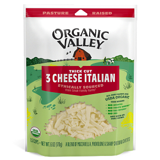 【布緯食聊】Organic valley有機義大利混合乳酪絲 /乾酪絲 /起司絲/焗烤