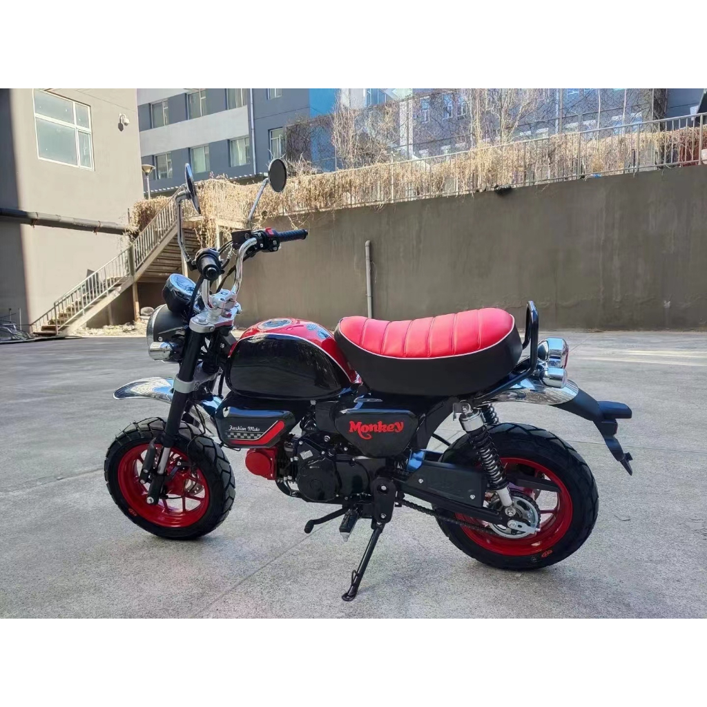 Monkey125把手末端後照鏡 適用於 Honda Monkey改裝方形後照鏡 Monkey125ABS 復古型後照鏡