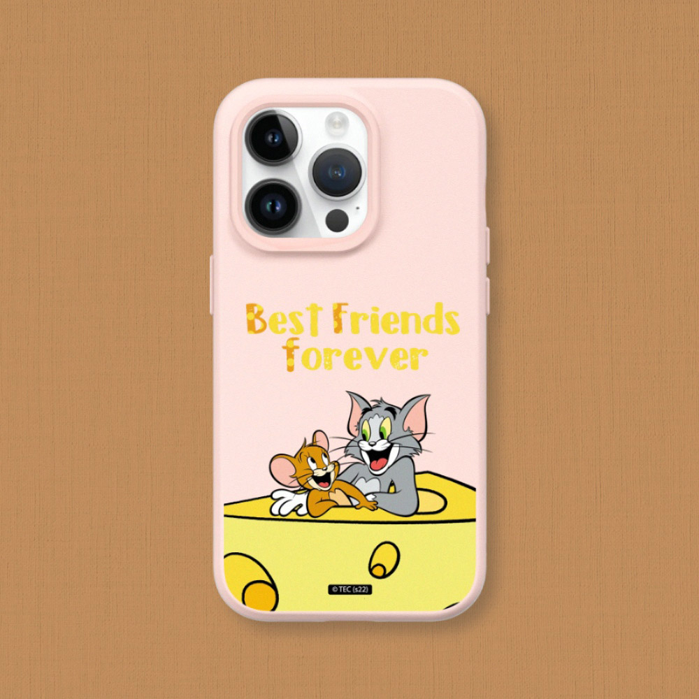 犀牛盾 適用iPhone SolidSuit防摔背蓋手機殼∣湯姆貓與傑利鼠系列/Best friends