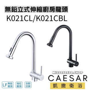 Caesar 凱撒衛浴 廚房伸縮龍頭 K021CL K021CBL 檯面式伸縮龍頭 伸縮廚房龍頭 伸縮龍頭 廚房龍頭