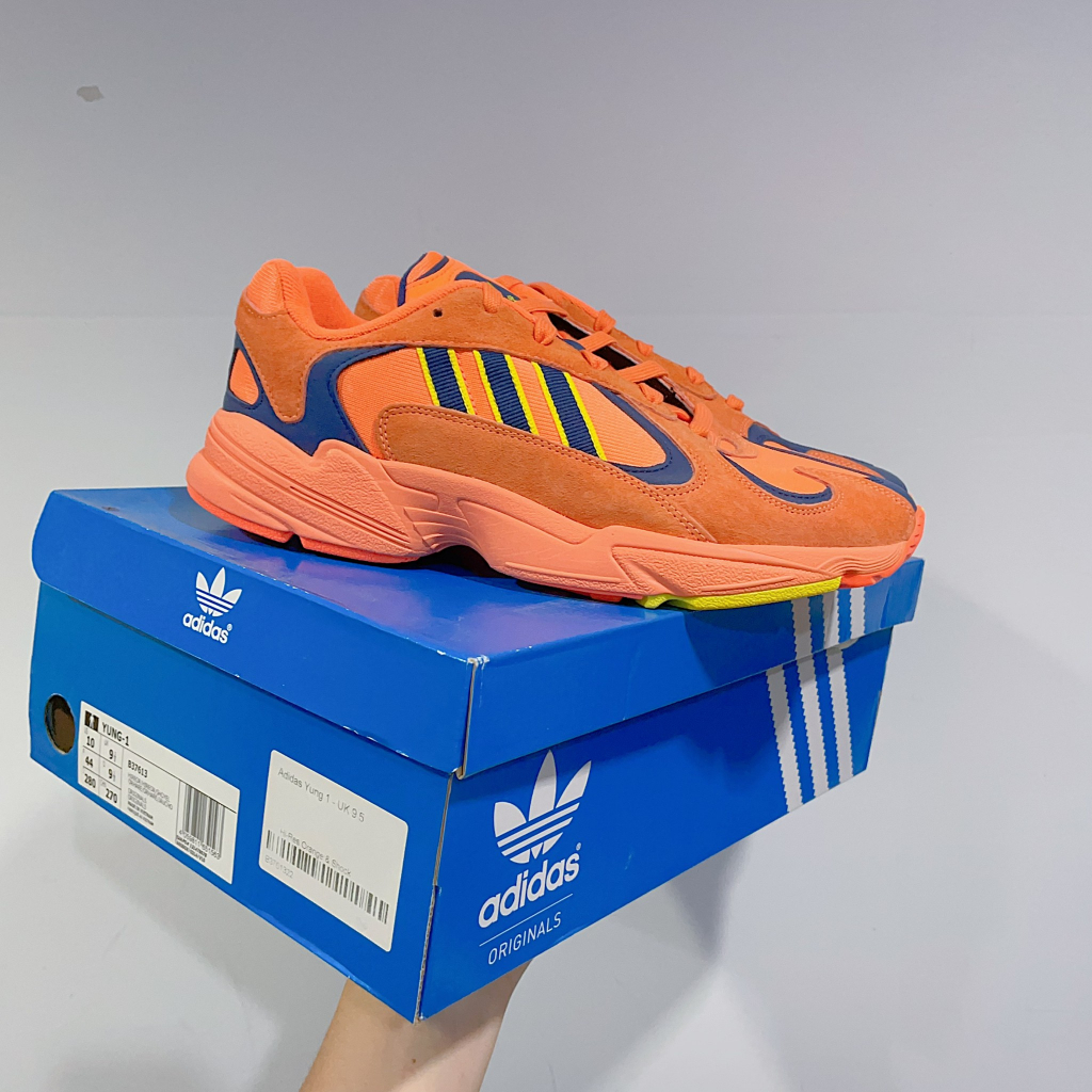 Sugar_tw - 現貨 Adidas Yung 1 七龍珠 悟空 橘藍 橘色 增高 厚底 老爹鞋 B37613