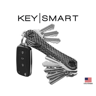 美國Keysmart Carbon Fiber 91mm碳纖維3K鑰匙收納器附2-14Keys【KS019CF3K】