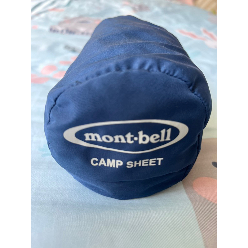 日本 mont-bell Camp Sheet 露營必備時尚裝備 打地鋪睡袋套 靛藍色