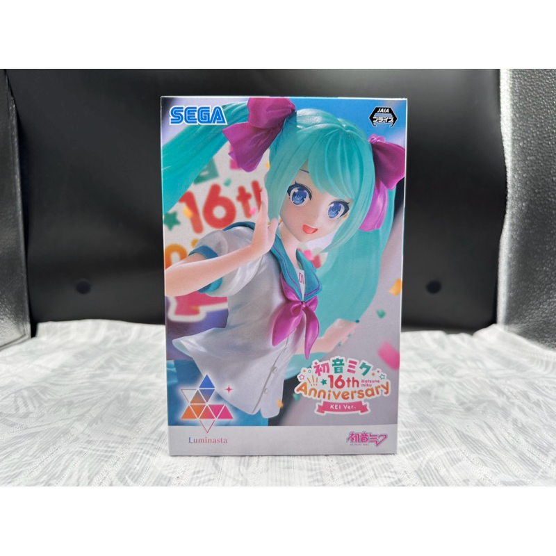 正版 SEGA 初音未來 16周年 Anniversary 景品 Luminasta初音 公仔