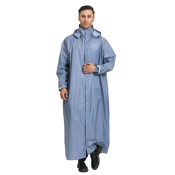 FairRain 三度空間背包型連身式雨衣 飛銳 迷霧灰 輕量材質 背包空間設計 反光條 雨衣 連身
