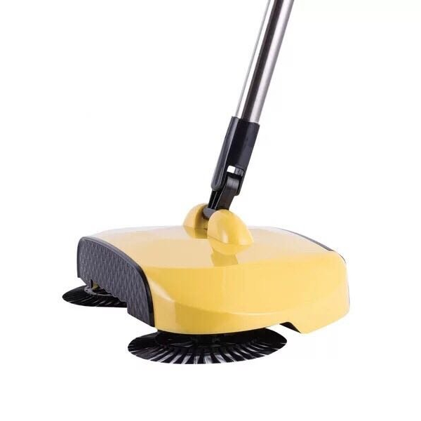 【二手商品出清】懶人吸塵器 韓版免插電 手推式掃地機 掃把 雙滾輪掃把