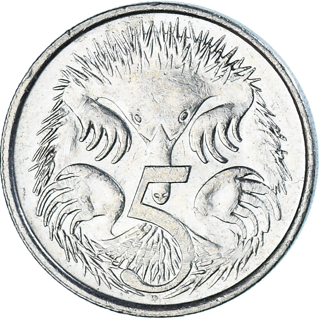 【全球硬幣】澳洲 Australia 澳大利亞大錢幣 5C 5分 1991年 AU