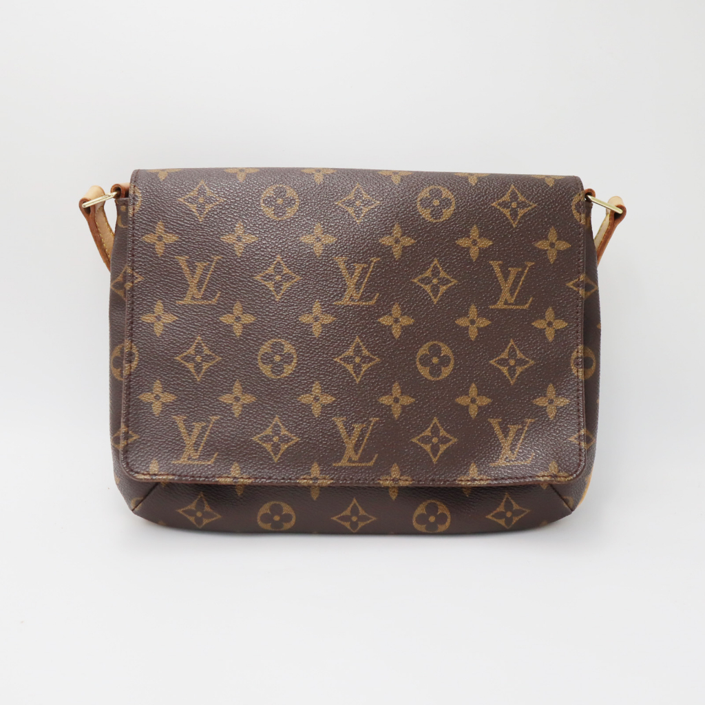 LOUIS VUITTON LV  路易威登 #139 老花橫式王菲斜背包M51257 二手