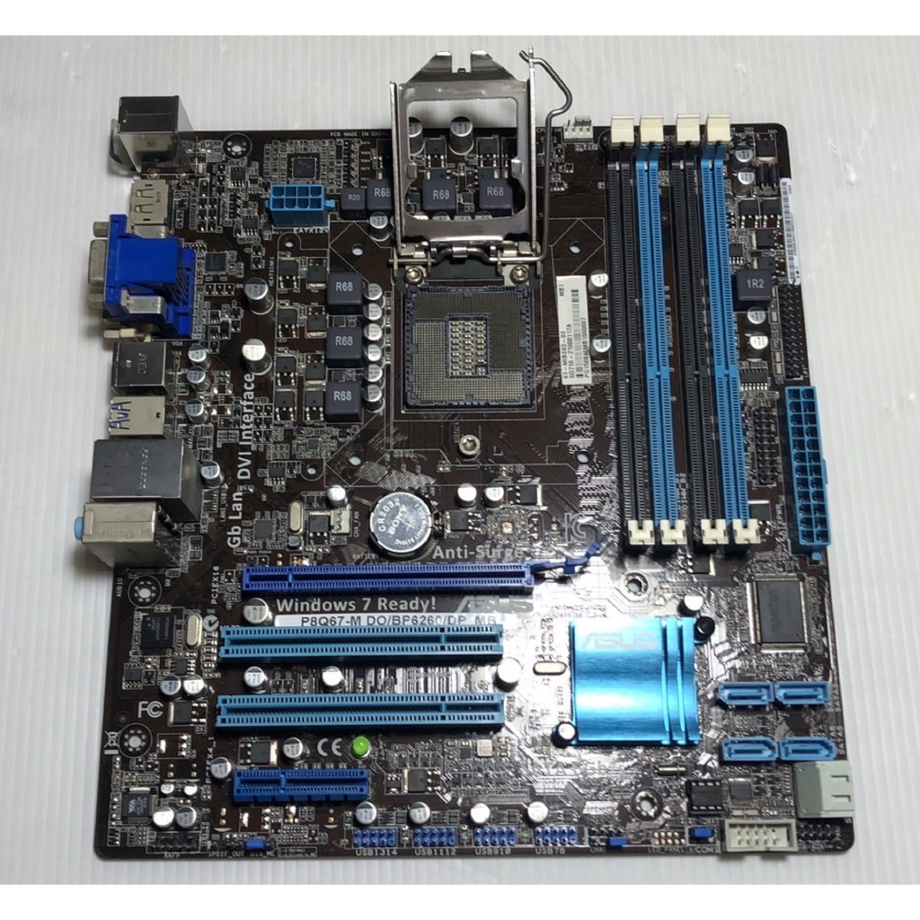 【吳'r】華碩P8Q67-M DO/BP6260/DP MB 二手良品主機板 支援2代CPU 1155腳位/附檔板