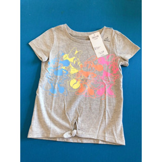 GAP BABY童裝女童女生女孩小孩兒童 迪士尼米妮米老鼠蝴蝶結造型塗鴉圖案短袖上衣短T3歲夏裝春夏季專櫃正品全新現貨