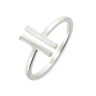 【IR】姊妹款平行線型簡約 純銀 女款戒指飾品