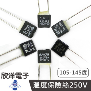 溫度保險絲 105-145度 1A 2A 250V RH系列 (0280) 適用吹風機 烤箱 風扇 馬達 咖啡機等