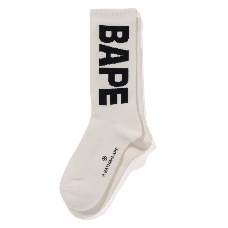 #bape 本週小物 皮帶 大logo襪子 可反折穿