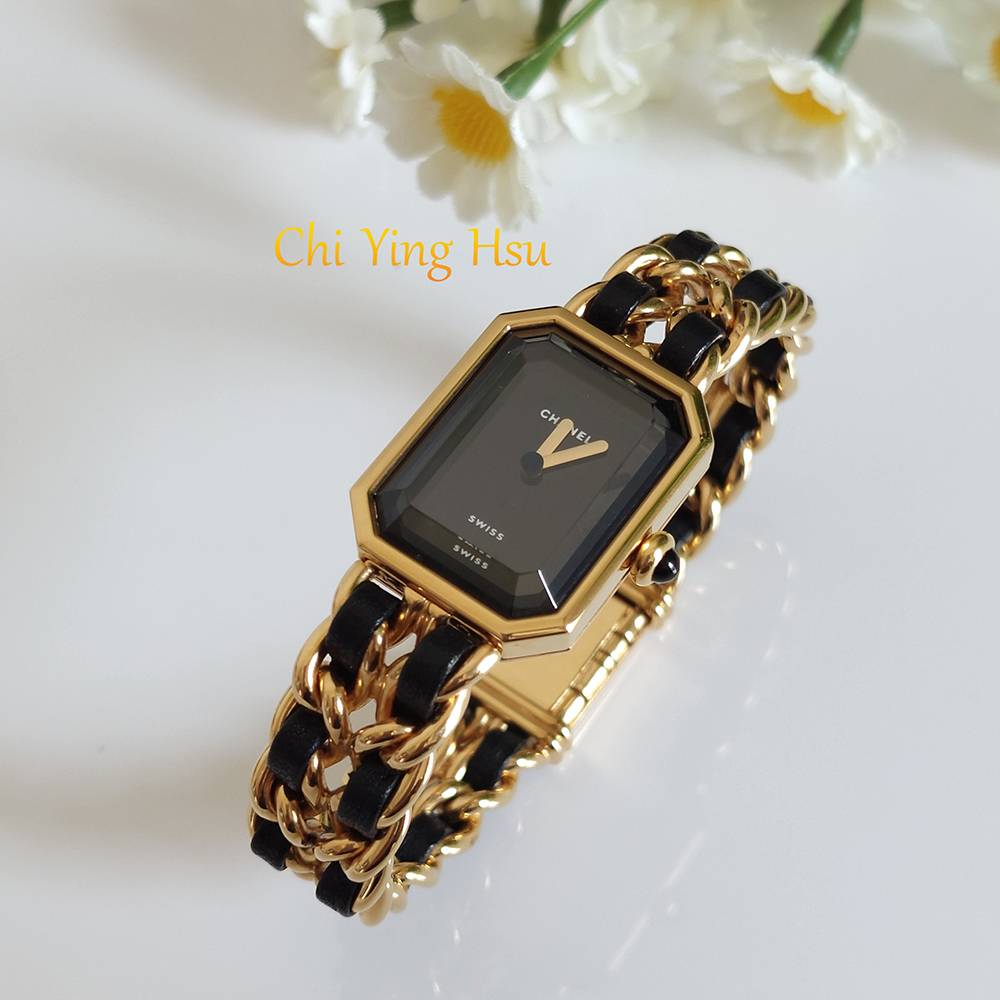 Chanel H0001 🎀已售完🎀香奈兒首映系列premiere手錶M尺寸~二手品（9成新）