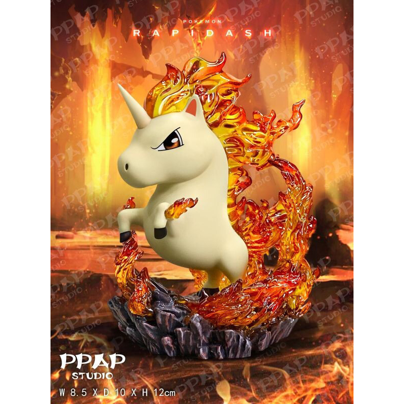 PPAP 精靈寶可夢 寶可夢小肥系列-小肥烈焰馬 透明版 GK