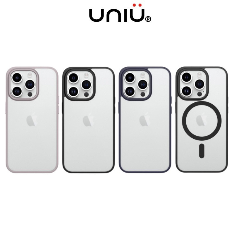 UNIU® iPhone 15 / 14 / 13 系列 | DAPPER⁺  超透霧面 軍規防摔殼