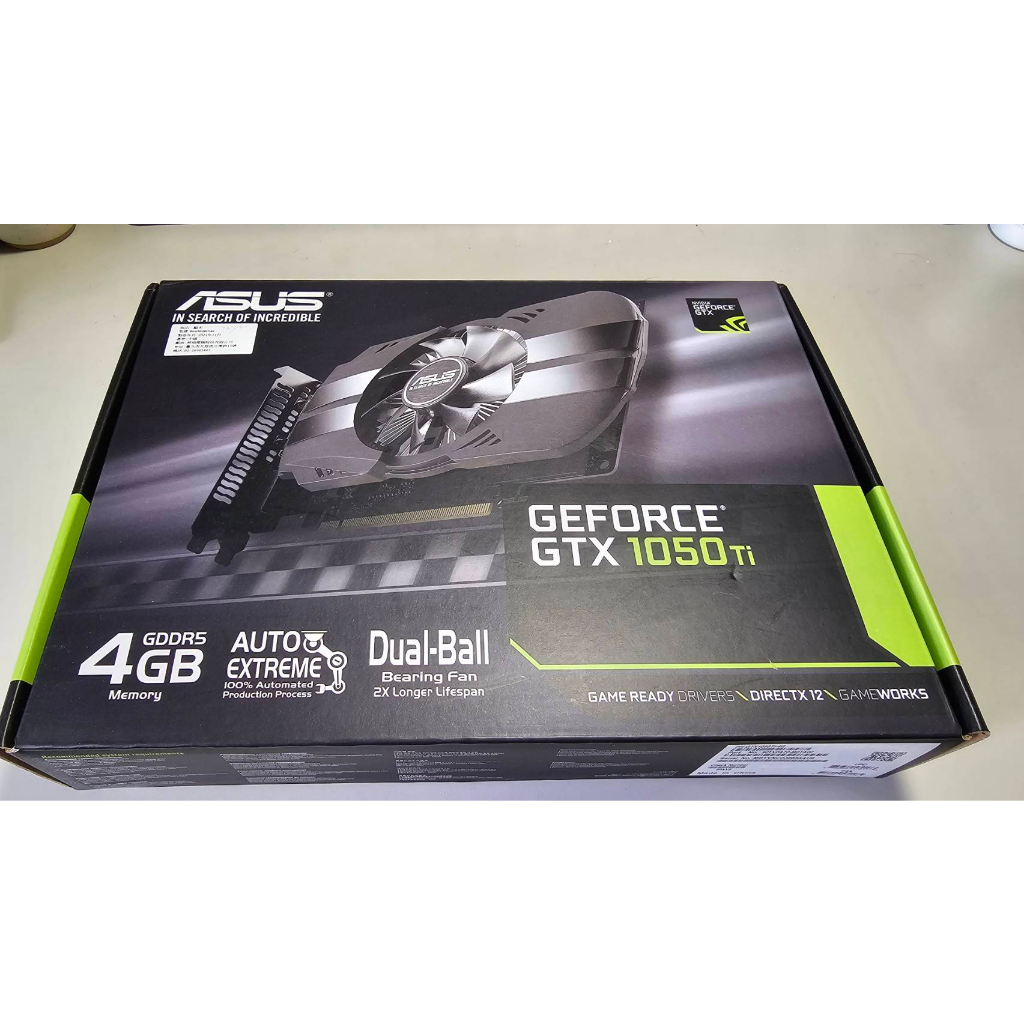 中古 ASUS 華碩 PH-GTX1050TI-4G 顯示卡(還在ASUS保固期之內)