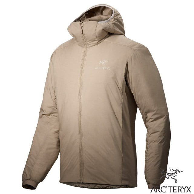 【ARCTERYX 始祖鳥】男 款輕量抗水耐磨纖維保暖外套 Atom 防風夾克/適登山賞雪_煙燻棕_X000007487