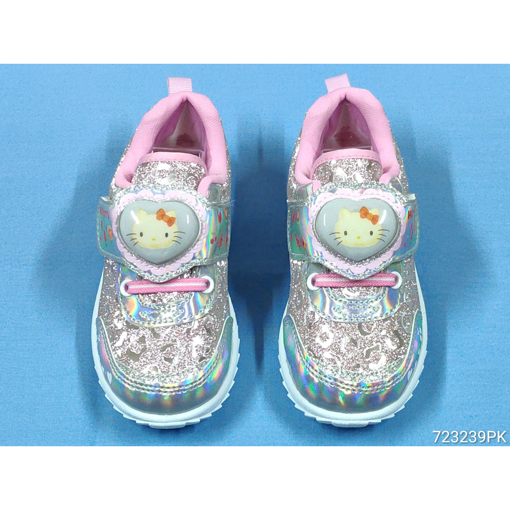 【723239】☆.╮莎拉公主❤台灣原廠  Hello Kitty 凱蒂貓電燈鞋 女童鞋/娃娃鞋/運動鞋16~21 CM