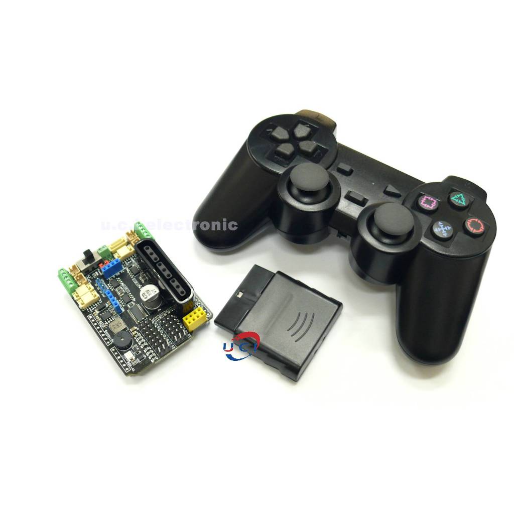 【UCI電子】 (中上) 四路電機驅動擴展板PS2 wifi控制 全相容arduino uno r3 mega2560