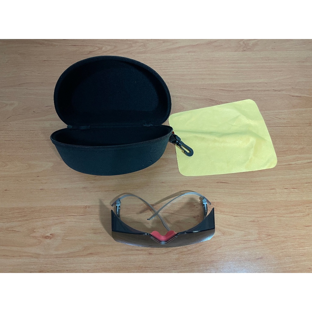 二手 3M 安全護目鏡 抗刮 防霧 SF3702-RED 遮光防護具(送保護盒+擦拭布)