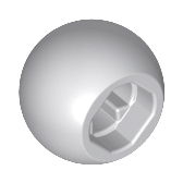 LEGO 樂高 人偶配件 32474 淺灰色 D.10.2 科技 球型接頭 圓球 水果 桌球 6070731 球