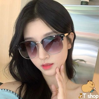 🌈JS🌈眼鏡 墨鏡 ins 半框個性墨鏡 太陽眼鏡 微方框 小紅書 夏天 時尚配件 墨鏡 1927