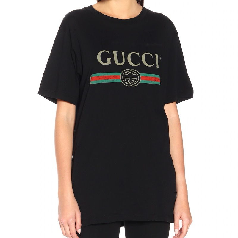 Gucci Logo T-Shirt T恤 黑/白