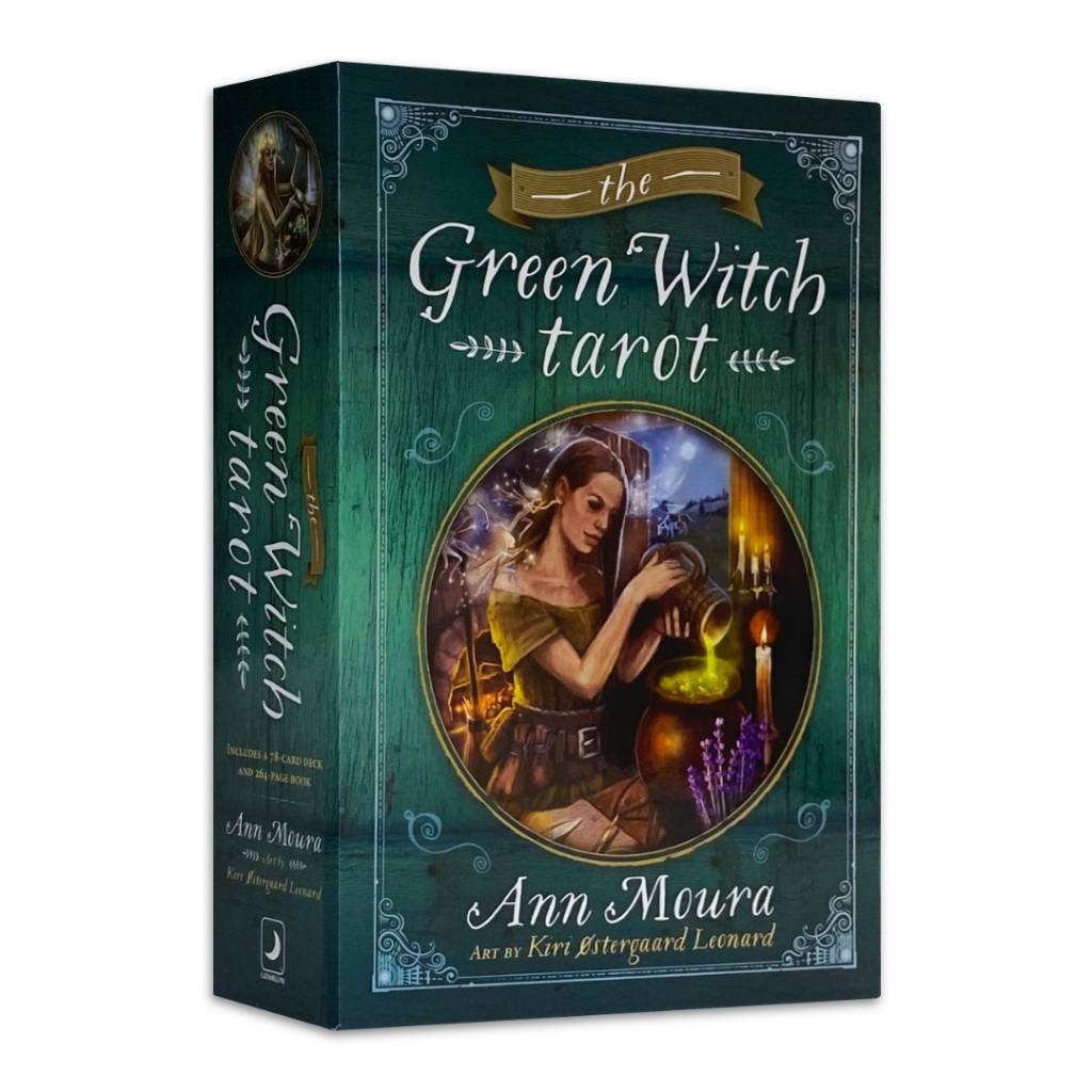 綠伊療癒女巫塔羅牌,贈中文翻譯｜The Green Witch Tarot Cards｜78張牌卡，連結自然靈性【左西】