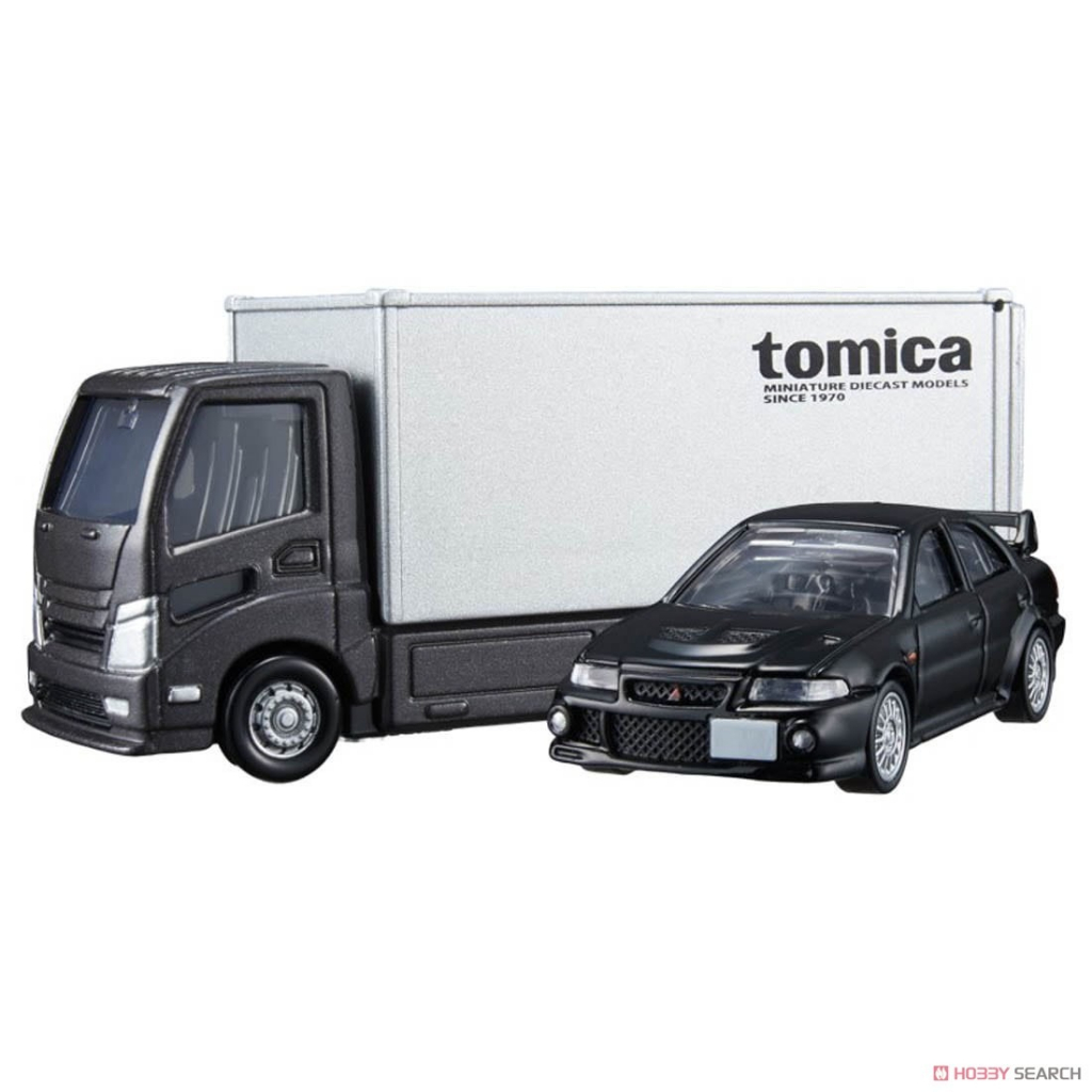 《樂達》現貨 代理版 Tomica 黑盒 載運車 三菱 Lancer Evo.VI GSR 不挑盒況 912576