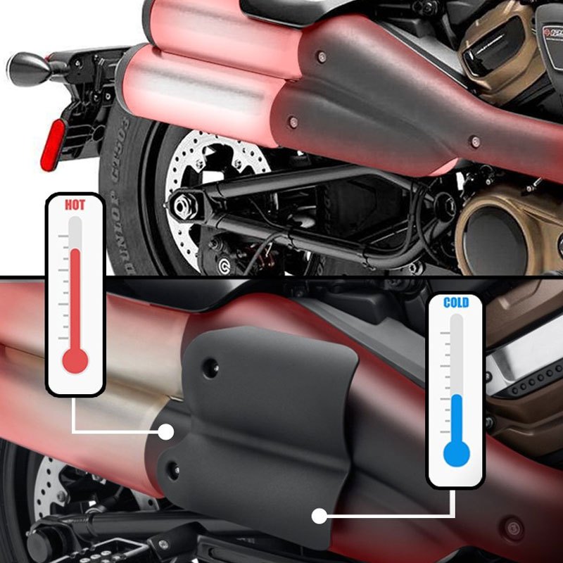 Harley Sportster S排氣管防燙蓋 適用於 Harley  Davidson改裝改裝排氣管防燙蓋 Spor