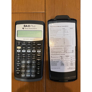 德州儀器財務計算機BA II PLUS精算師/CFA/FRM/SOA/CFP 可配合匯款免運